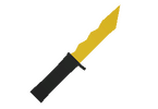 Yellow Military Knife w- Killcounter