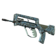 FAMAS | Cyanospatter (Well-Worn)